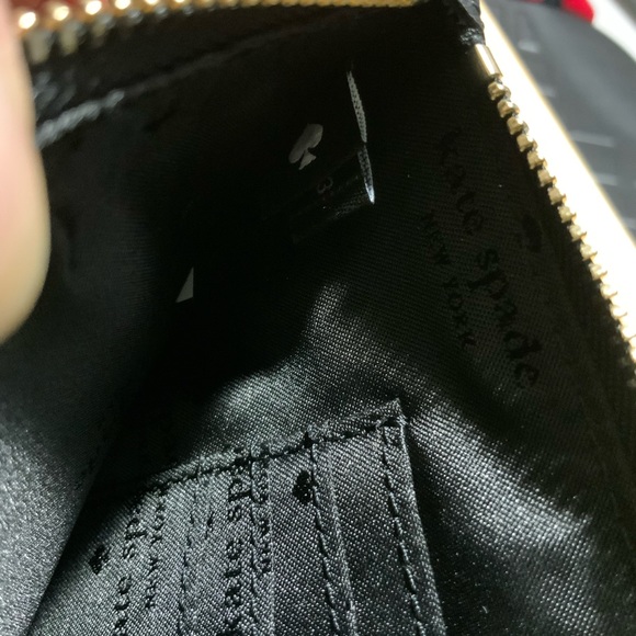 Kate Spade Lucy L- Shaped Black Wristlet - Picture 5 of 6